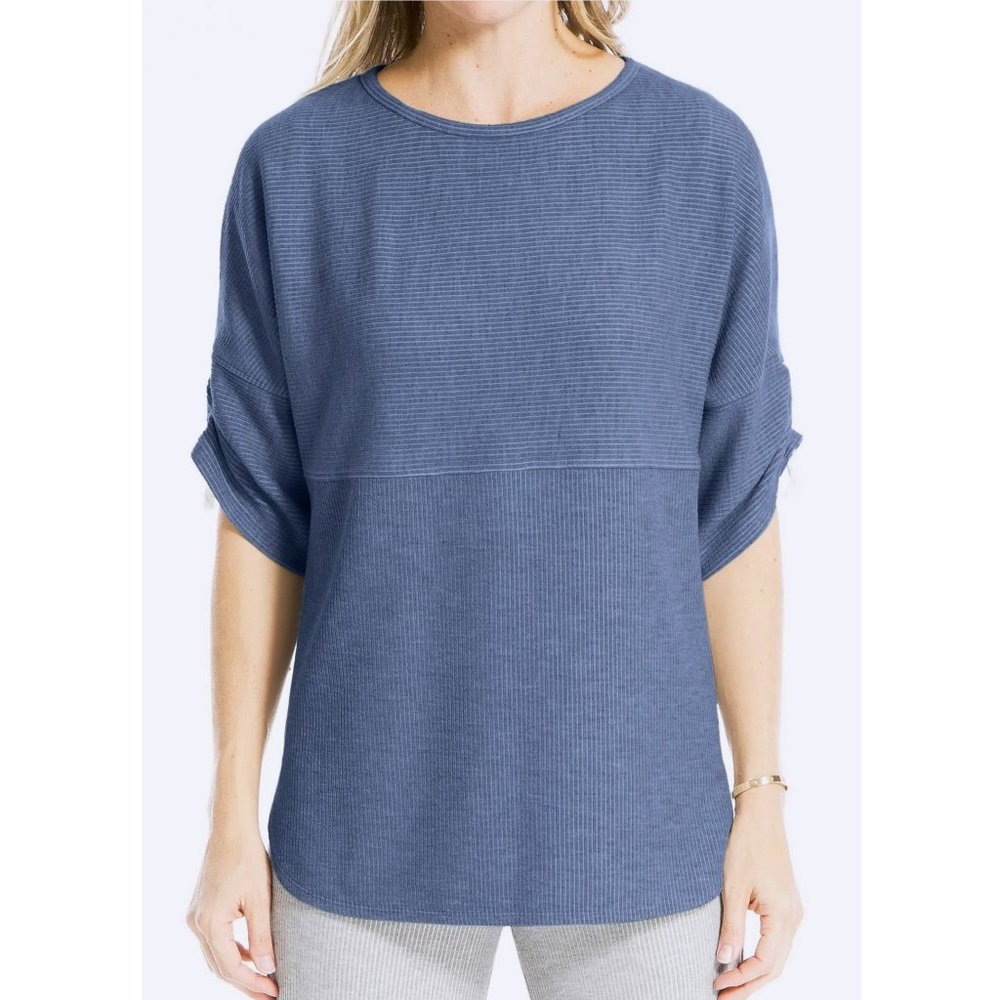 NWT MAX STUDIO Pullover Sweater Top Large Boat Neck Pullover